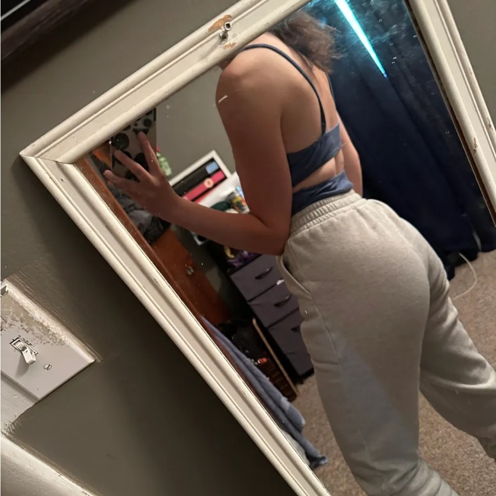 Blue Ribbed Halter Top - Picture 7 of 7